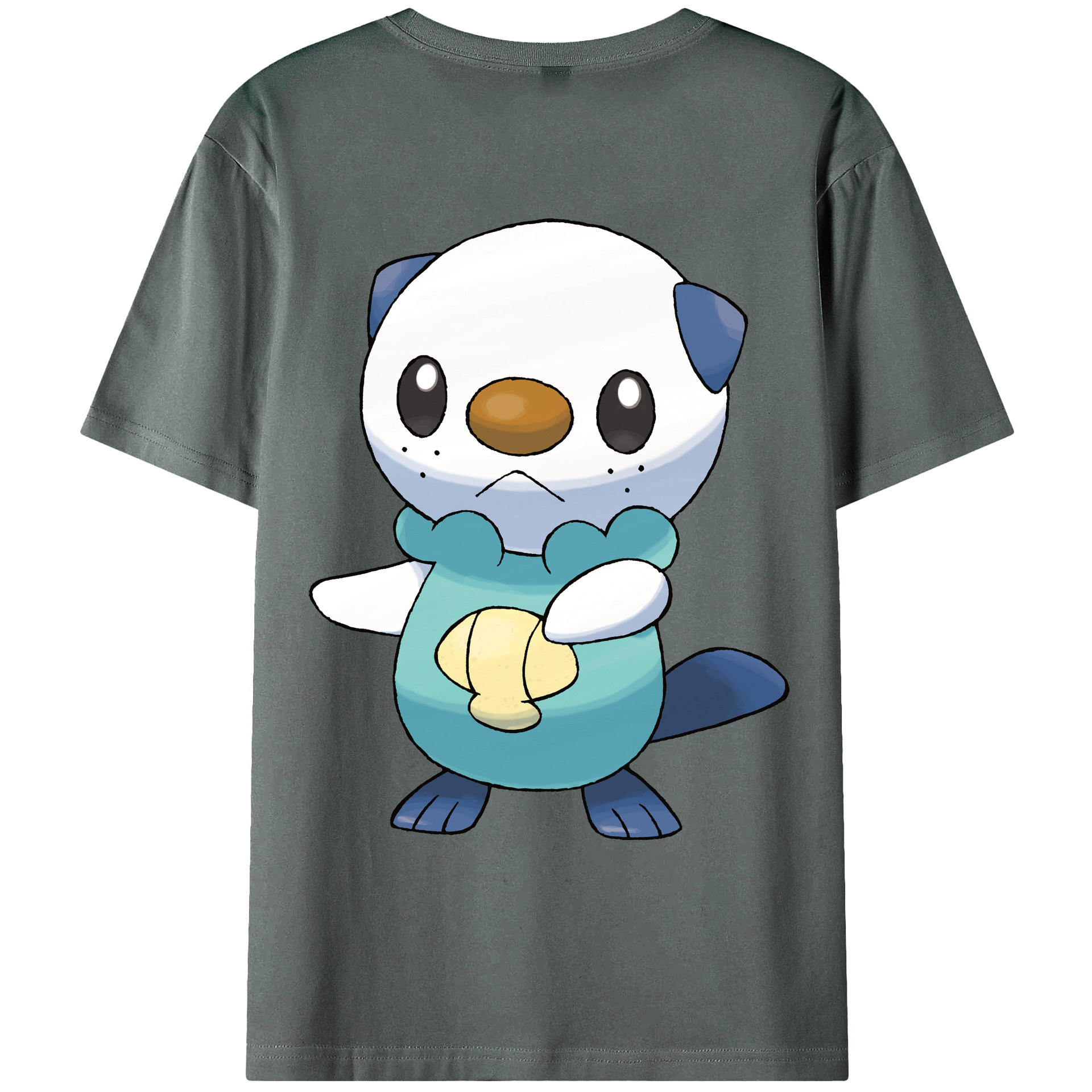 （画像用） ポケットモンスター Pokémon 綿100％ メンズ半袖Tシャツ（バックプリント） 通気性